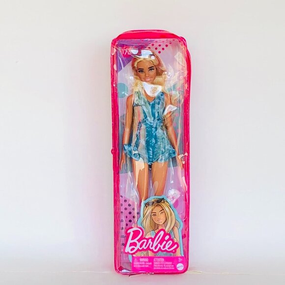 New in Box-Mattel-Barbie Fashionistas Doll #173 Tie-dye Shorts Romper Sunglasses - Picture 3 of 12